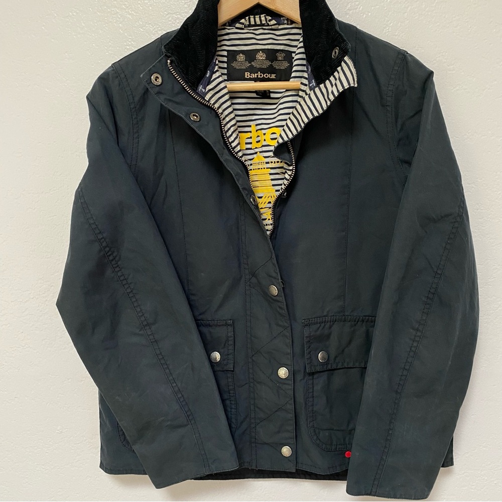 Barbour Jacket Godrevy Beadnell Wax Cotton - Picture 16 of 16